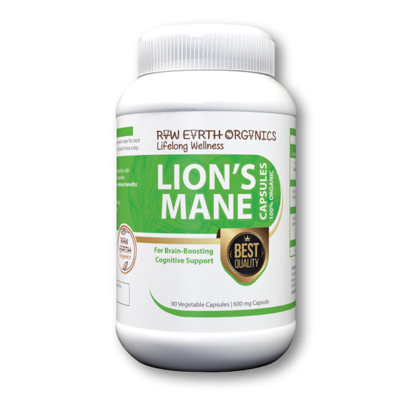 Lion's Mane - Raw Earh Organics - 90 Caps 600mg