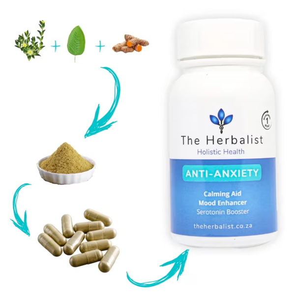 Anti-Anxiety - The Herbalist - Calming & Mood Enhancer - 60 Caps