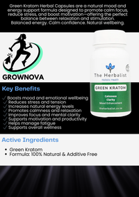 Green Kratom - The Herbalist - Grounded. Calm. Centered. - 60 Caps
