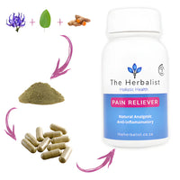 Pain Reliever - The Herbalist - Relief, the Natural Way - 60 Caps