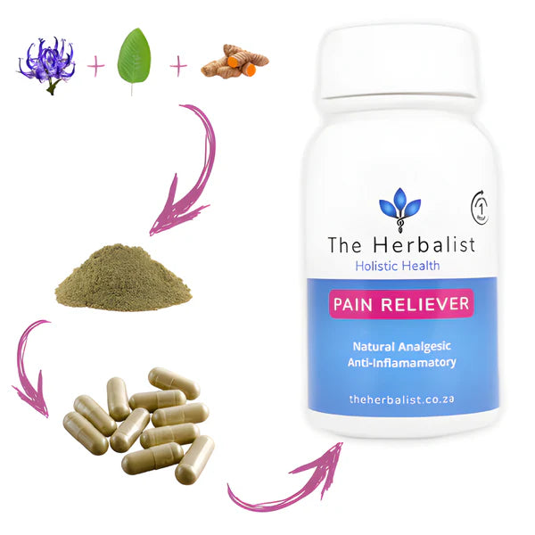 Pain Reliever - The Herbalist - Relief, the Natural Way - 60 Caps